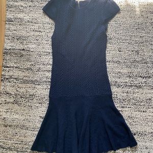 Alice & Olivia Navy Sweater Dress - Fit and Flare